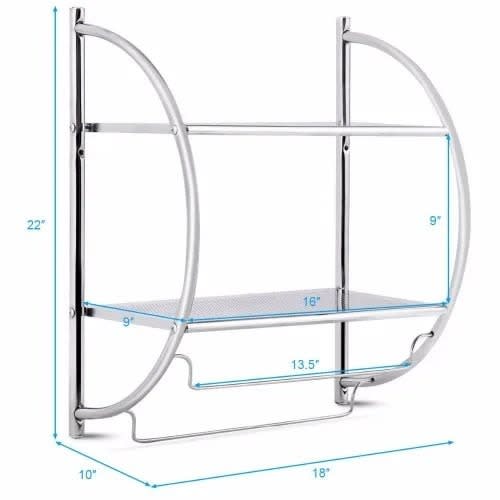 Stainless Steel Multi-purpose Bathroom Rack Shelf