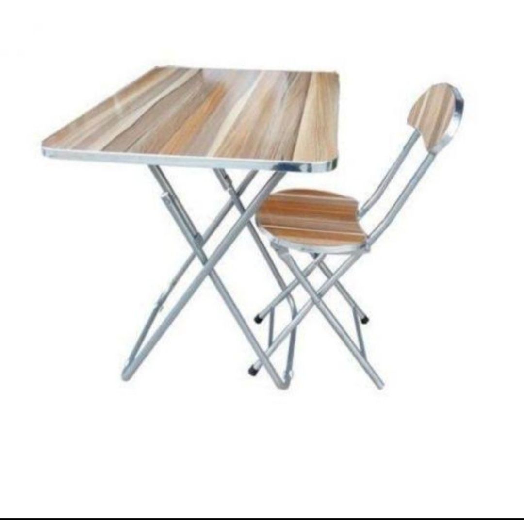 Foldable Reading/Laptop Table & Chair For Home And Office