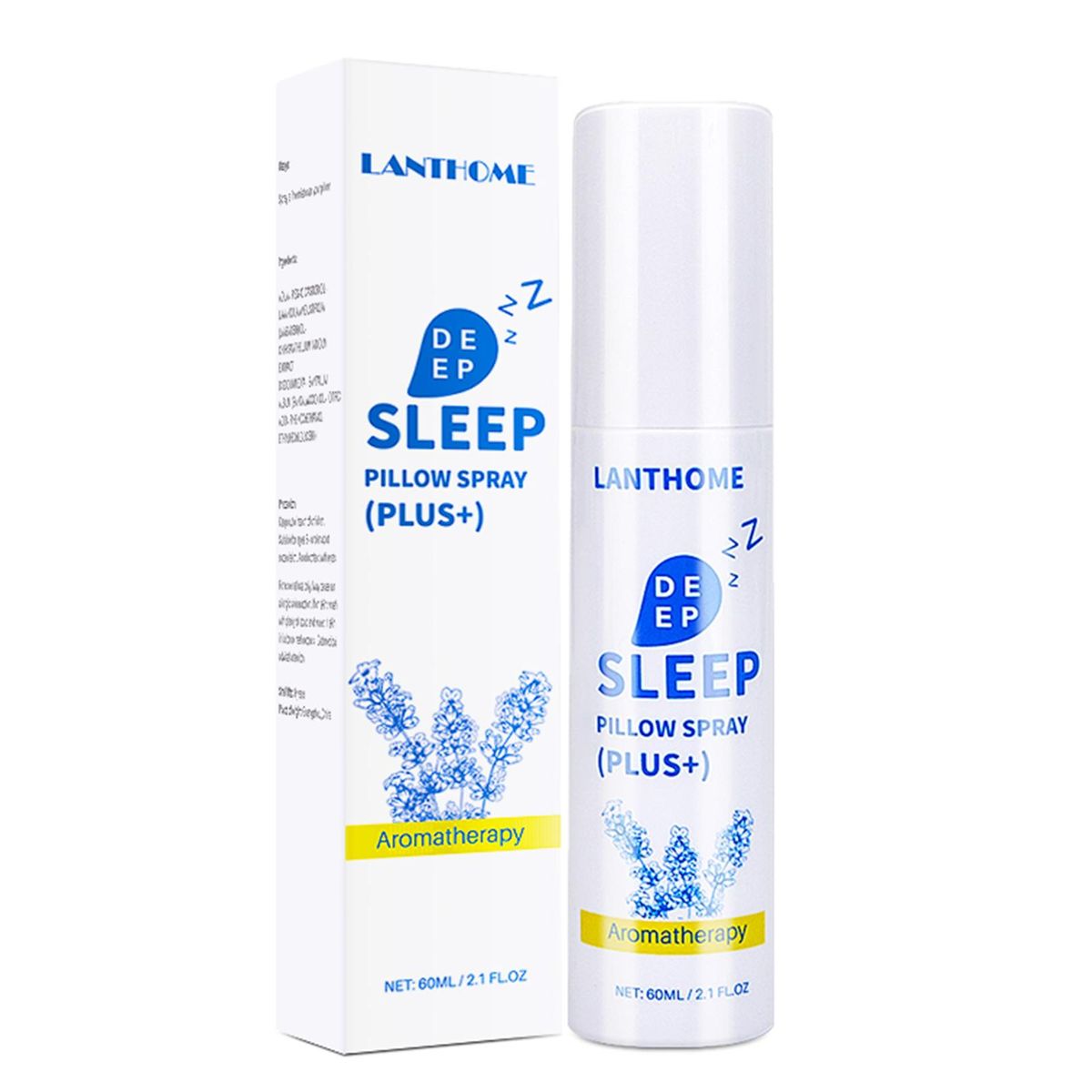 LANTHOME 60ml Deep Sleep Pillow Spray Lavender Aromatherapy Reduce Insomnia Fast Sleep
