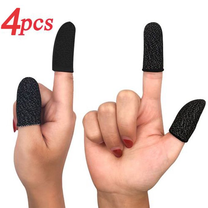 4Pcs Mobile Game Controller Finger Sleeve Sets Anti-Sweat