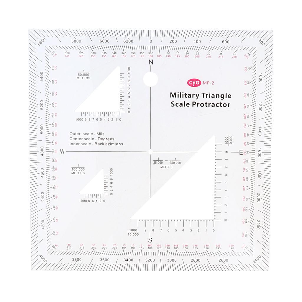 UTM/ Coordinate Scale Protractor Outdoor Survival Supplies