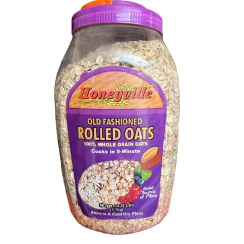 Honeyville Old Fashioned Rolled Oats 100% Whole Grain 1.7kg