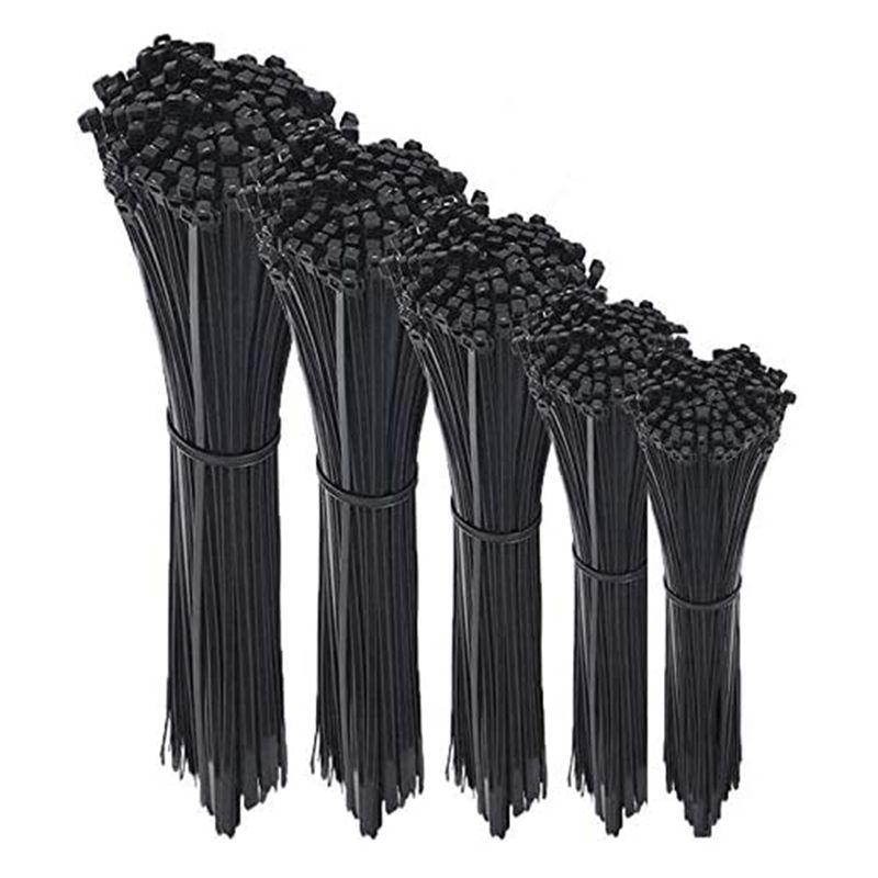 500PCS Cable Ties Black Heavy Duty Zip Ties 2.5 X