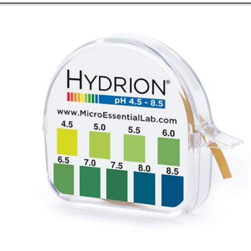 334 Hydrion Short Range PH Test Paper Dispenser,4.5  7.5 PH