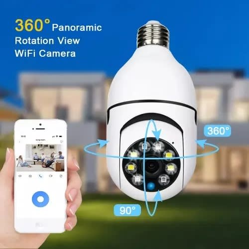 Bulb-camera 360 Degree Ptz Wireless Surveillance Cctv