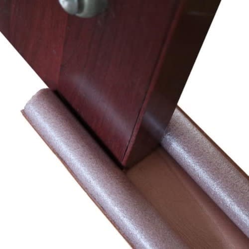 Flexible Door Bottom Sealing Strip - Brown - 95cm