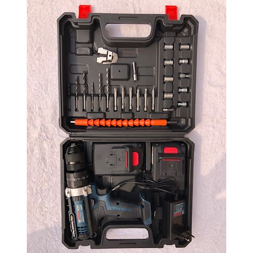 Cordless Screwdriver Machine With 2 Batteries And Bits - 28pcs - 48V