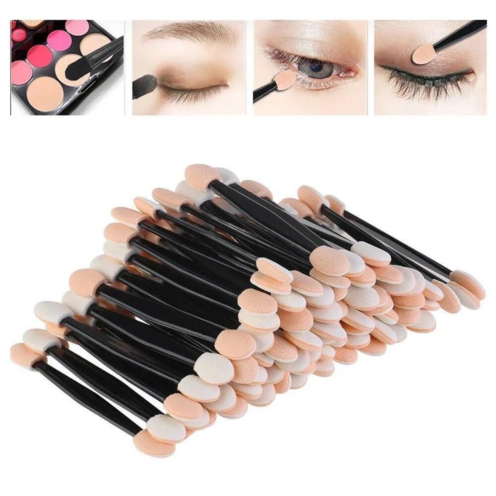 30Pcs Pro Sponge Stick Eye Shadow Brush Applicator Cosmetic Make up Double-head Eyeshadow Brush For Women Makeups New