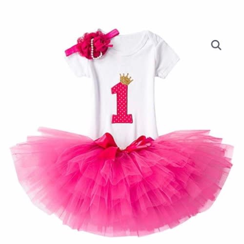 Nnjxd Girl Newborn 1st Birthday 3 Piece Outfits - 1year