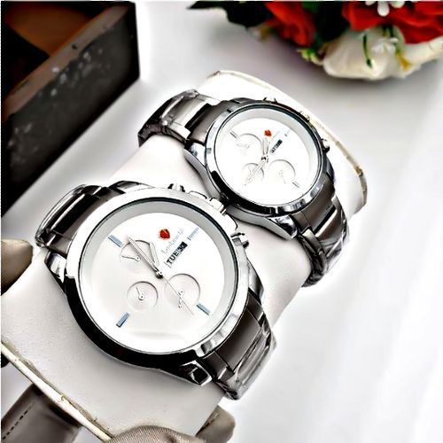 For Ever Lasting / Non Fading Sophisticated Couple's Wristwatch For Husband & Wife