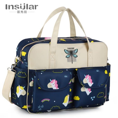 Baby Diaper Organizer  Shoulder Bag - Waterproof - Large Capacity