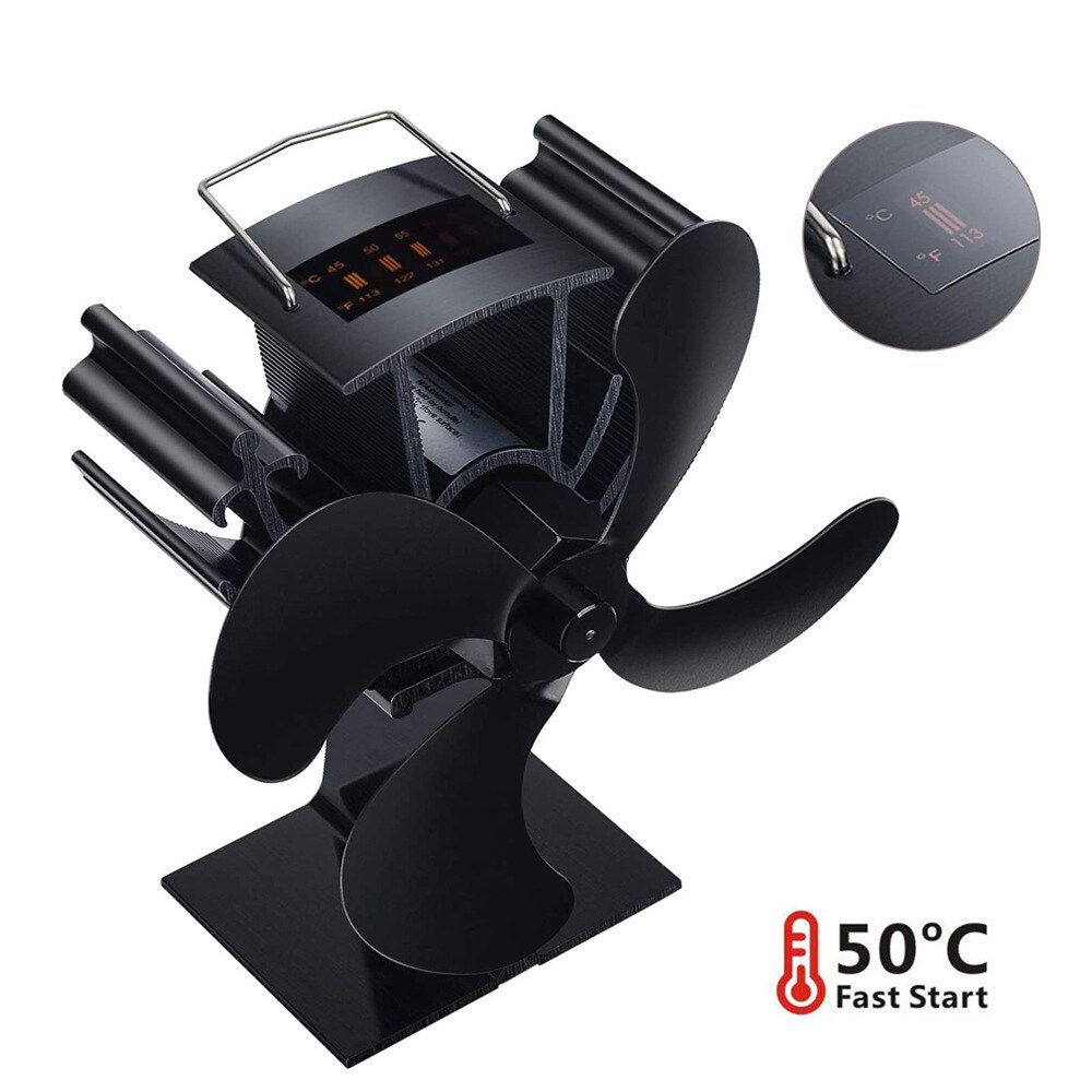 Built-in Temperature Digital Thermal Fan Fireplace Fan New Thermal Fan Comes With Temperature Digital Display