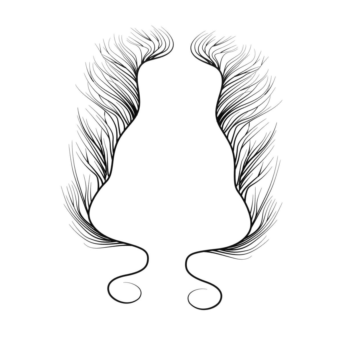 Baby Hair  Stickers Shaping For Women Girls Curly  D