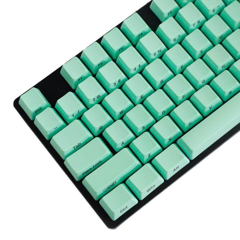 104 Keys Side Printed Key Caps Thick PBT Profile Keycaps DIY PBT Machanical Keyboard Switch Gamer For Cherry MX For Filco Light Green