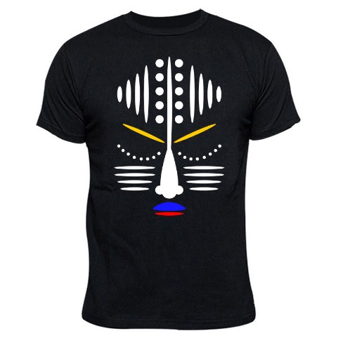 Proudly African Round Neck Tshirt - Black