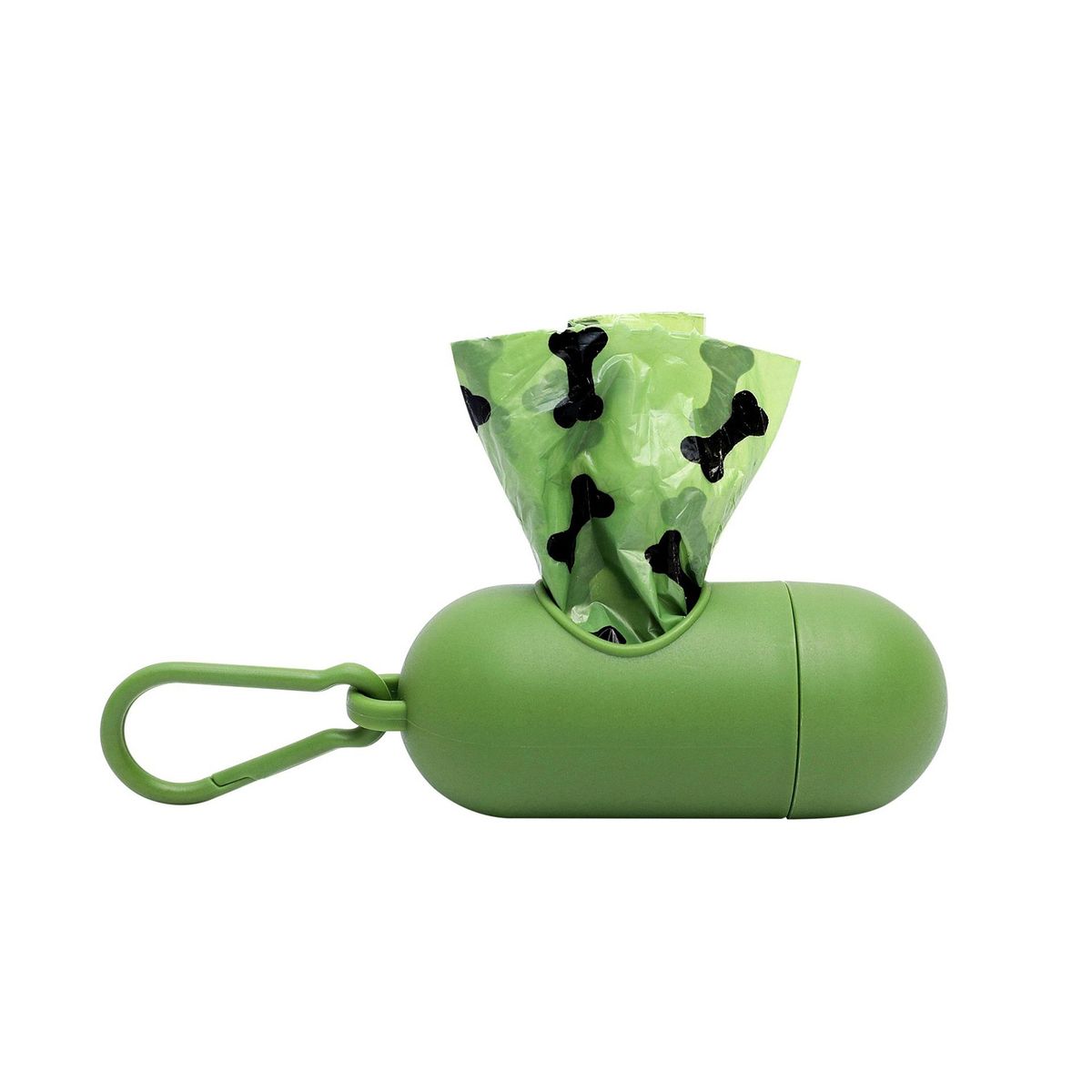 Dog Waste Dispenser Trash Sack Case Carrier Green