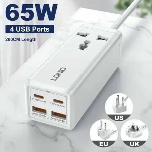 Desktop Fast Charger With 4 Port - 65w