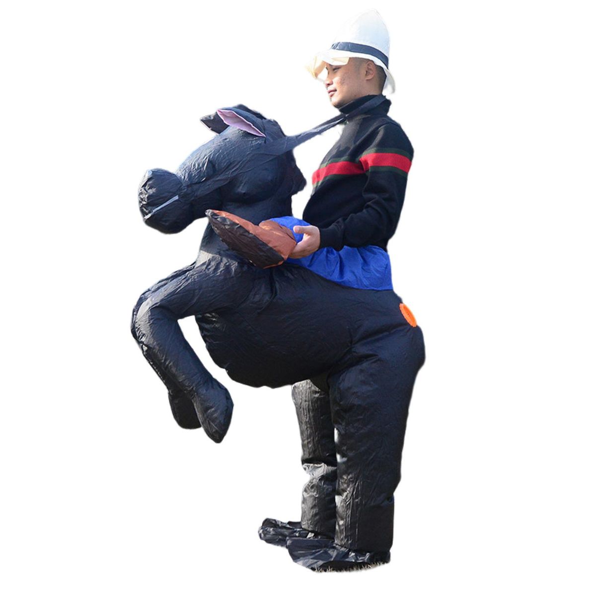 Inflatable Horse Costume Multifunctional Premium Inflatable Black
