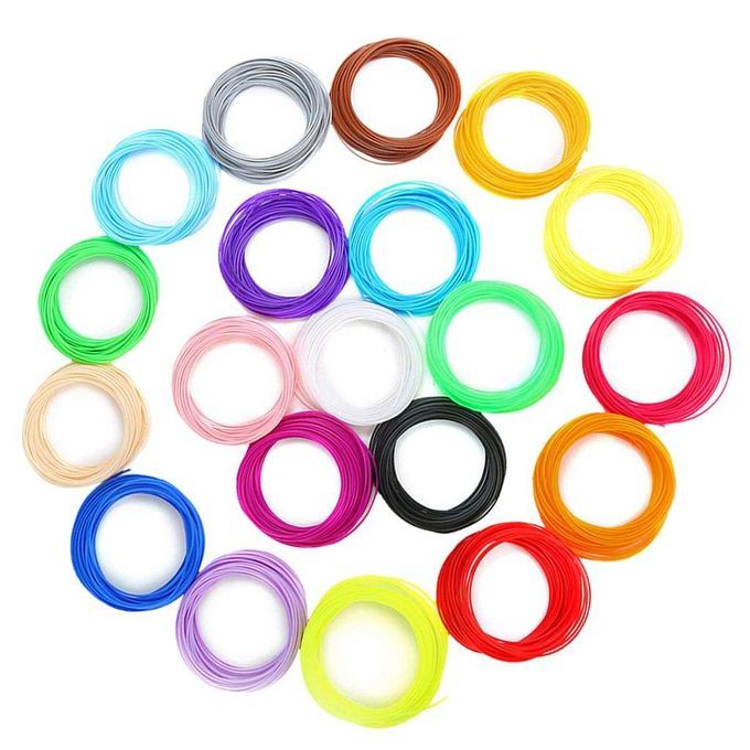 3D Printer Filament ABS 1.75mm For  And Print Pens 20Colors
