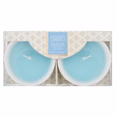 Sea Breeze 2-Pack Candles In Ceramic Bowl - TOCC