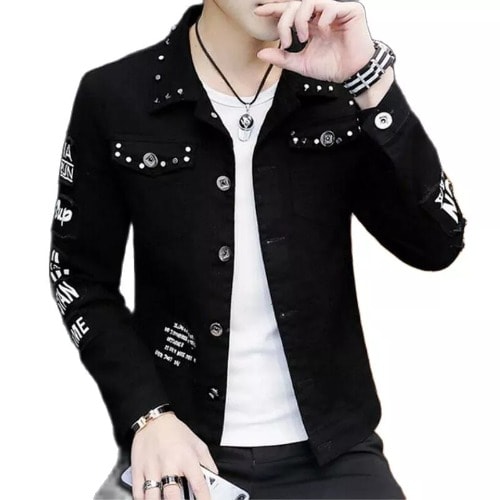 Men's Denim Jacket - Black Summer Coats