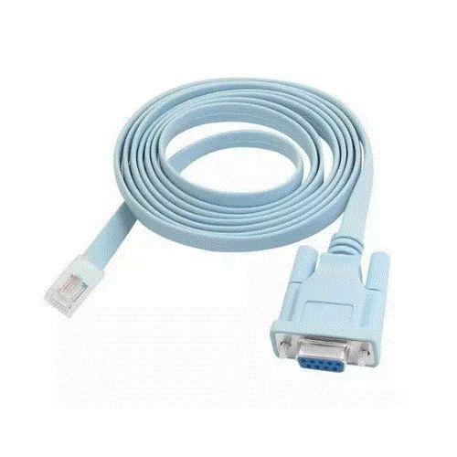 Cisco Console Cable RJ45 Cat5 Ethernet To Rs232 DB9 COM Port Serial Female S Network Adapter Cable Blue 60cm