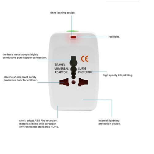 Universal Power Adapter Converter Travel Socket Charger Plug