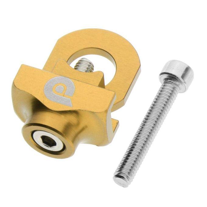 Compact Bicycle Chain Tensioner Adjuster Fastener Folding BMX Golden