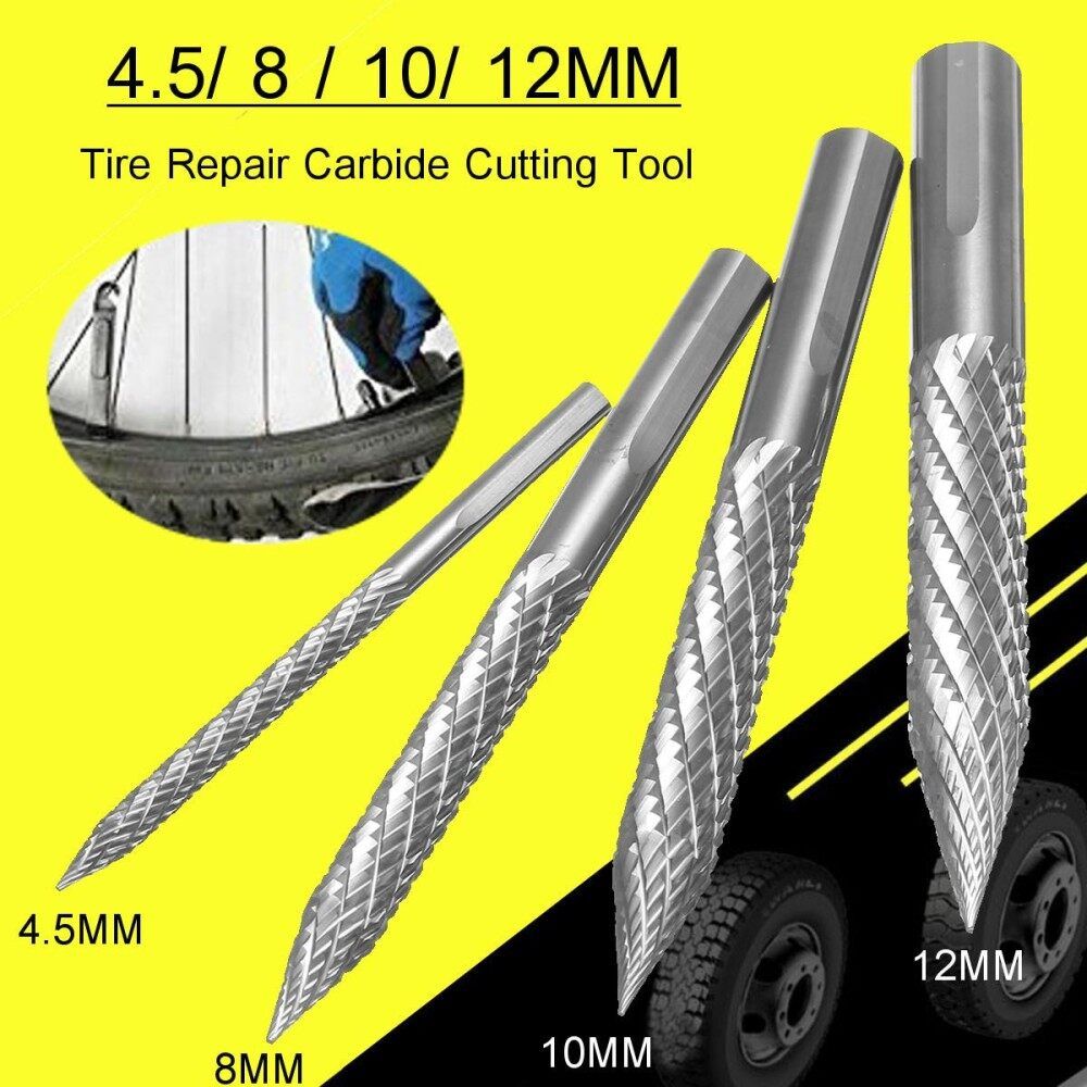 Tire Repair Carbide Tool Drill Reamer 4.5mm Bit Carbon Carbide Burr 4.5mm