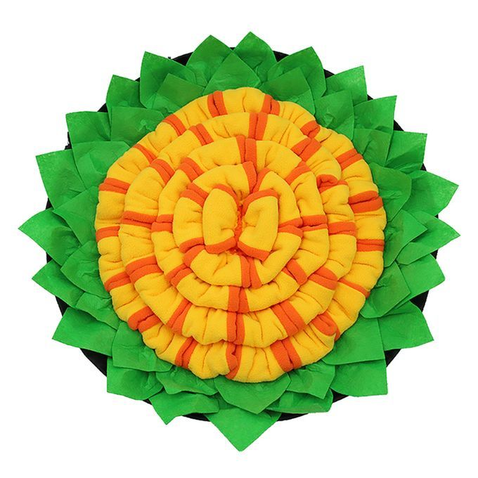 Pet Foraging Sniffing Mat Dog Sniffing Mat Sunflower Puzzle