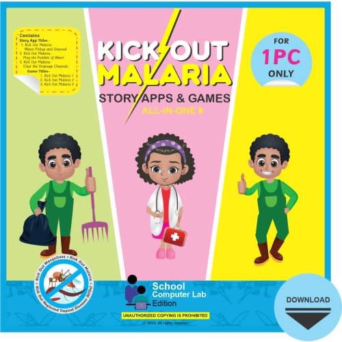 Kick Out Malaria Story Apps And Games - School Computer Lab - All-in-one Suite - For 1 Pc