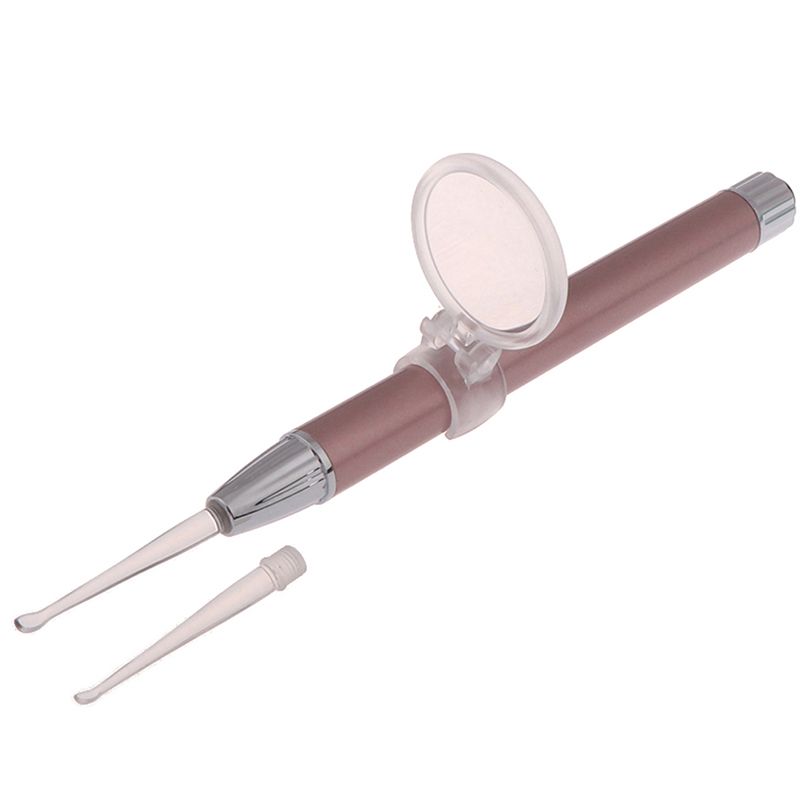 New Tonsil Stone Remover Tools LED Light Ear Wax Remover Stainless Steel  Irrigator Syringe Cl WJ