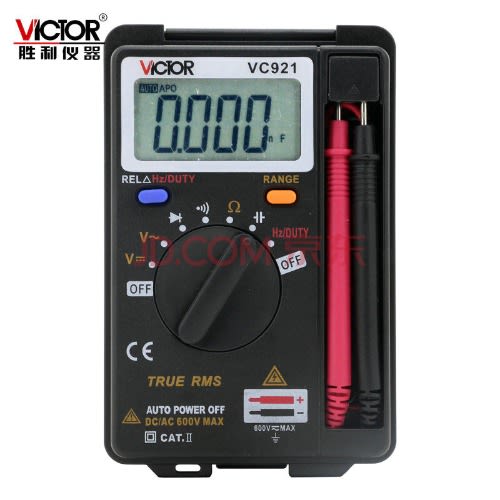 Victor Vc921 Personal Handheld Pocket Mini Digital Multimeter