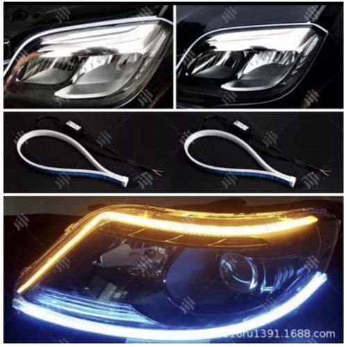 Universal 7 Color LED Head Lamp Strip Ligh