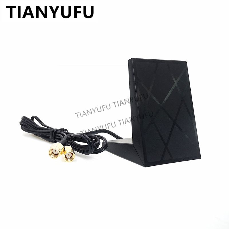 2.4GHz 5GHz Dual Band WiFi Antenna Dual RP-SMA Female