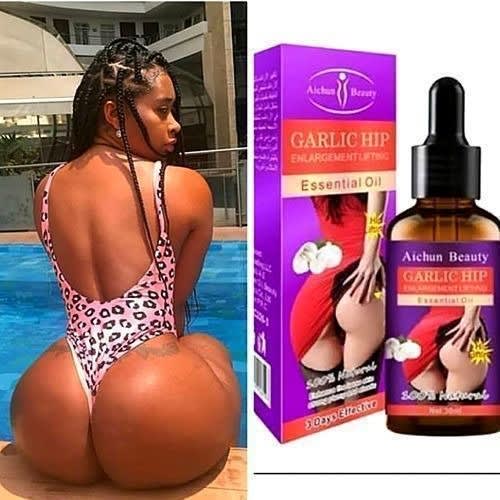 Natural Garlic Hips And Butt Enlargement Oil - 30ml.
