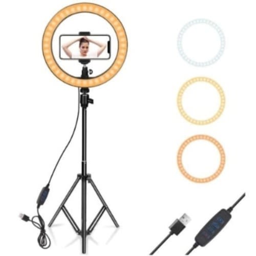 Ring Light With Tripod Stand - 10" New