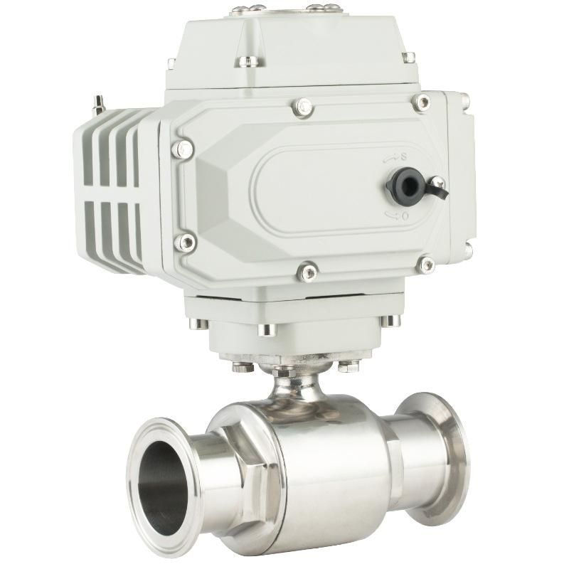 Q981F-16P Electric Sanitary Quick-Loading Ball Valve 304 Stainless Steel High Temperature Corrosion Resistance