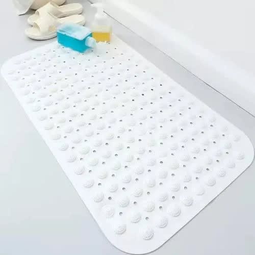 Anti Slip Mat For Bathroom Floor - 38cm x 76cm - White