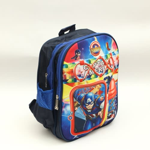 Avengers 3D Cartoon School Bag For Kids - (26cm*13cm*32cm)