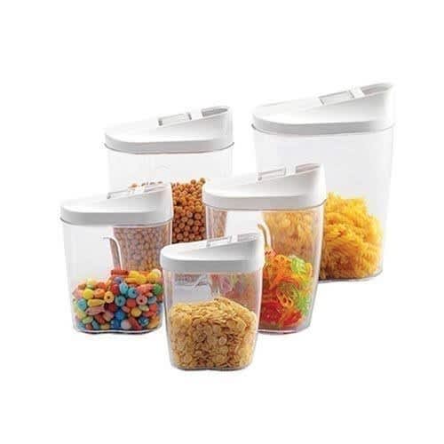 Plastic Cereal Container Set - 10pcs