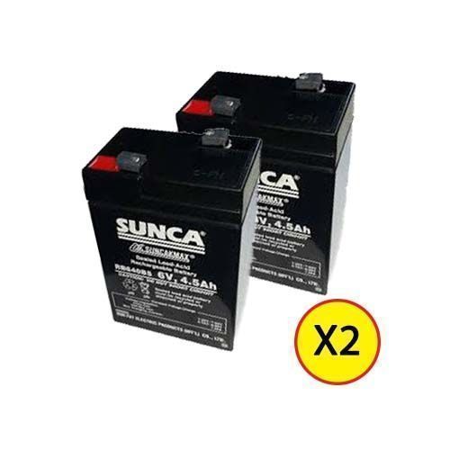 6v 4.5ah Sealed Rechargeable Lead Acid Battery X 2