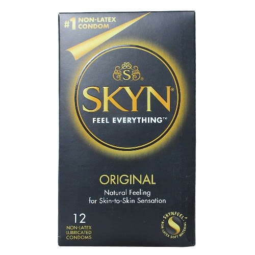 LifeStyles Polyisoprene (Non Latex) Lubricated Condoms - Pack of 12