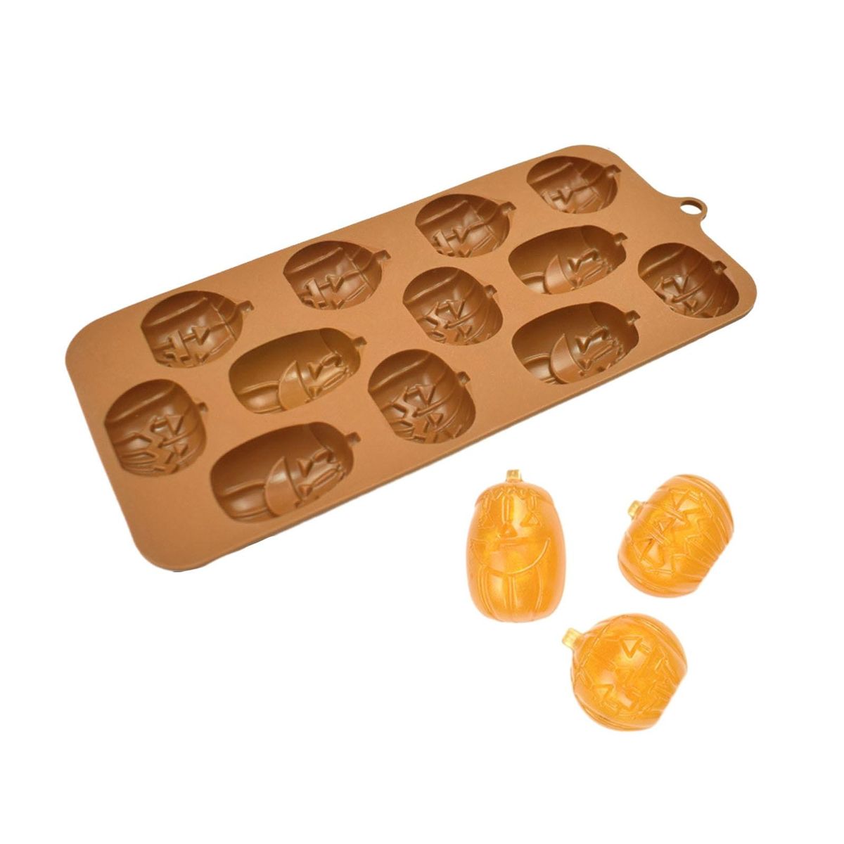 Baking Mold Silicone Halloween Pumpkin Ghost Chocolate Candy Mold F