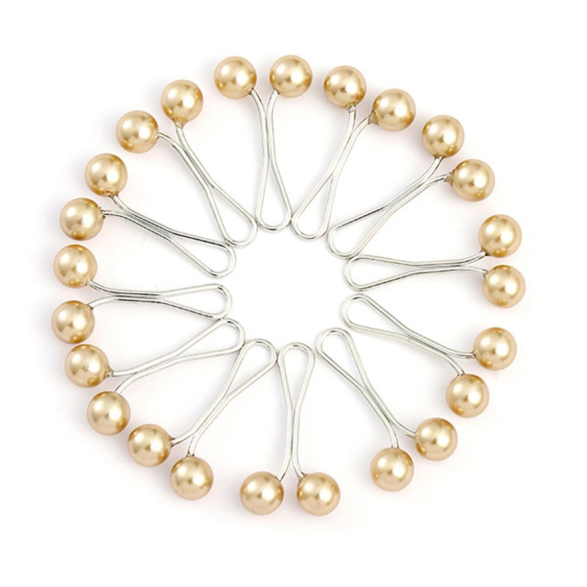 12Pcs Scarf Fixed Clips Non-trace Headscarf Safety Pins Fixed Scarf Clips D