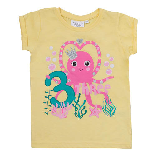Girls Printed T-Shirt-Age 3