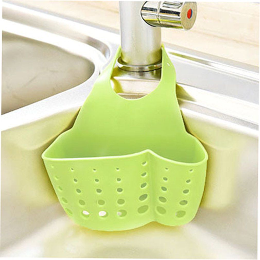 Sponge Drain Storage Hanging Basket Green Household Daily Products