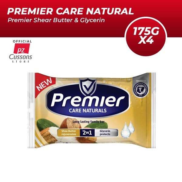 Care Naturals Bathing Soap - Shea Butter & Glycerin - 175g X 4