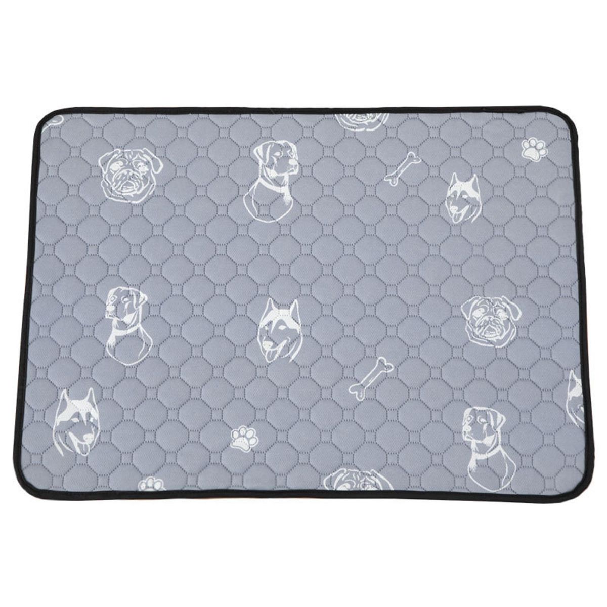 Dog Urine Bed Mat Waterproof Pee Training Pet Pee Pad Rug Grey
