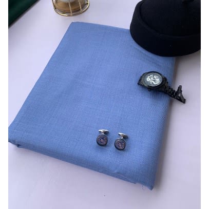 Cashmere Fabric - 4yards - Sky blue